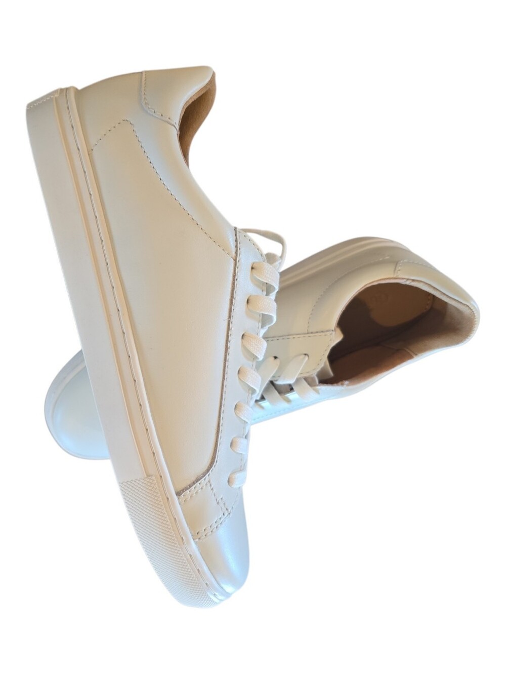 Quince NIB 100% Leather Everyday Sneaker Size 9.5 in White Retail $179